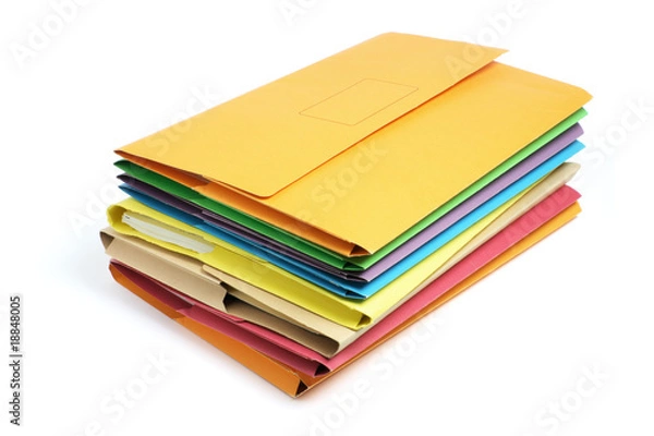 Fototapeta Stack of Document Folders