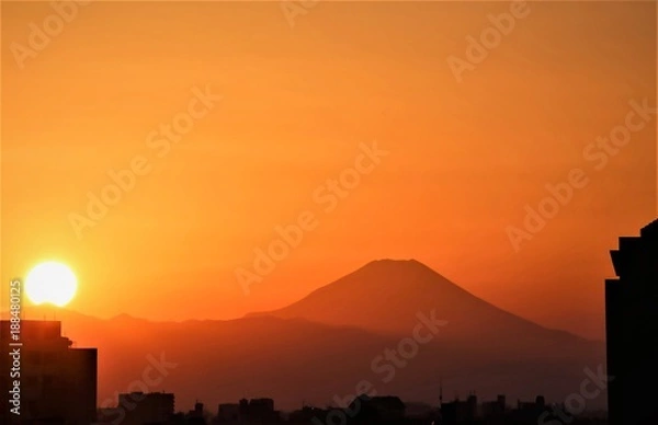 Obraz Sunset by Mountain