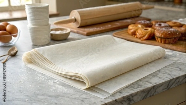 Obraz baking christmas cookies