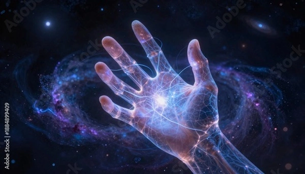 Obraz Cosmic Hand Reaching Out