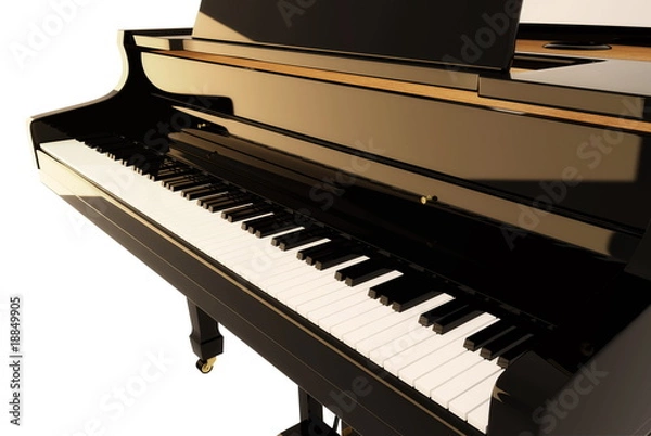 Obraz Czarny fortepian