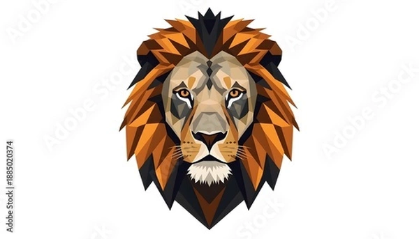Obraz Artistic Lion Head Vector