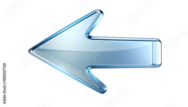 Obraz Silver Arrow Icon Pointing Right Direction.