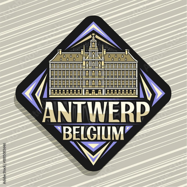 Fototapeta Vector logo for Antwerp