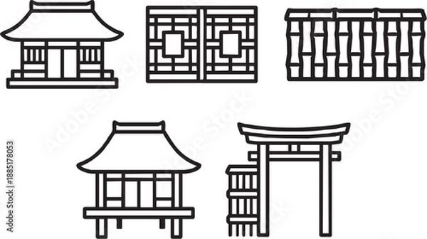 Obraz Traditional Architecture Elem...