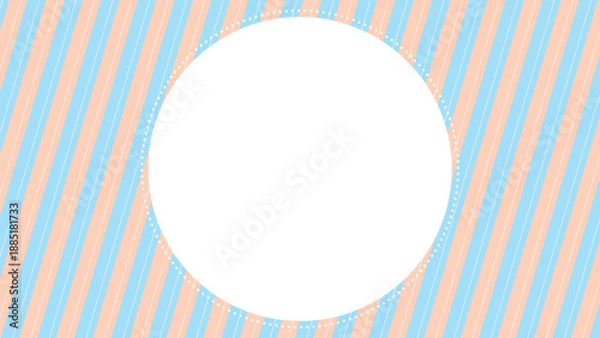 Obraz シンプルなストライプ模様の背景イラスト