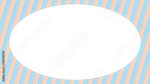 Obraz シンプルなストライプ模様の背景イラスト