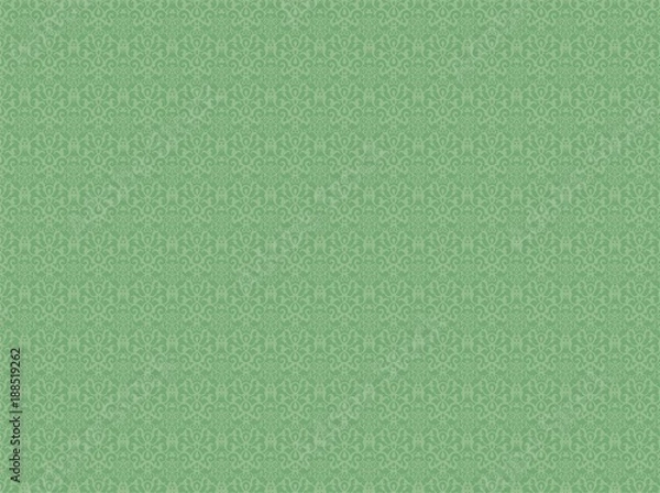 Fototapeta Formal Pattern Wallpaper Green Khaki