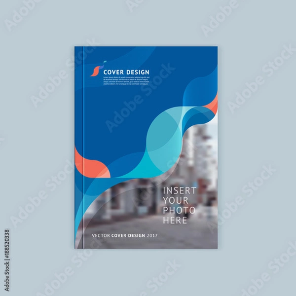 Fototapeta A4 Cover waves