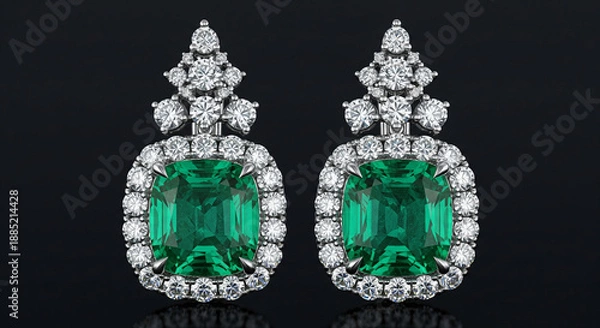 Fototapeta diamond earrings