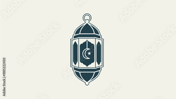 Obraz Elegant Islamic Lantern Illustration