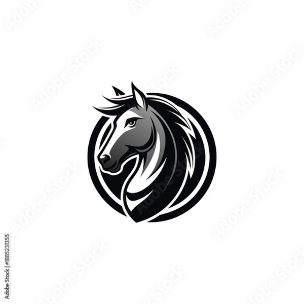 Obraz horse logo design vector 