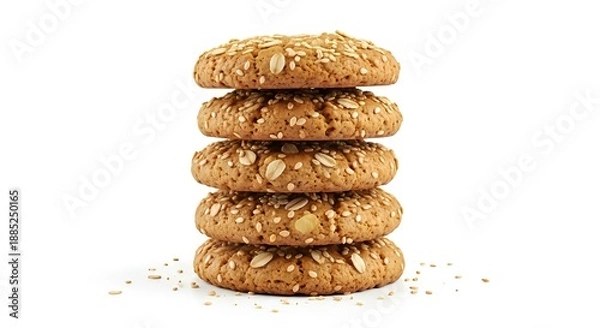 Obraz stack of chocolate chip cookies