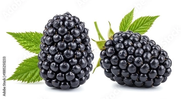 Obraz blackberry isolated on white