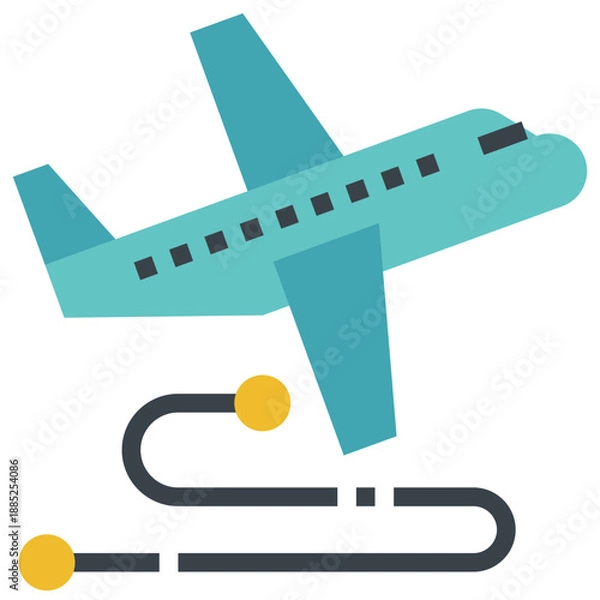 Obraz Flight Route Traveling