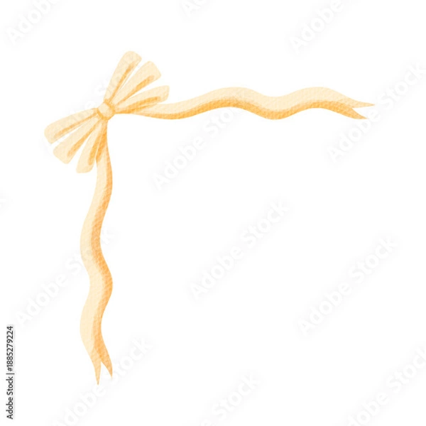 Obraz Bow ribbon corner decoration