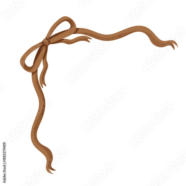 Obraz Bow ribbon corner decoration