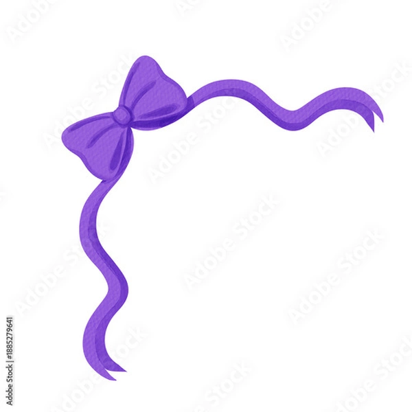 Obraz Bow ribbon corner decoration