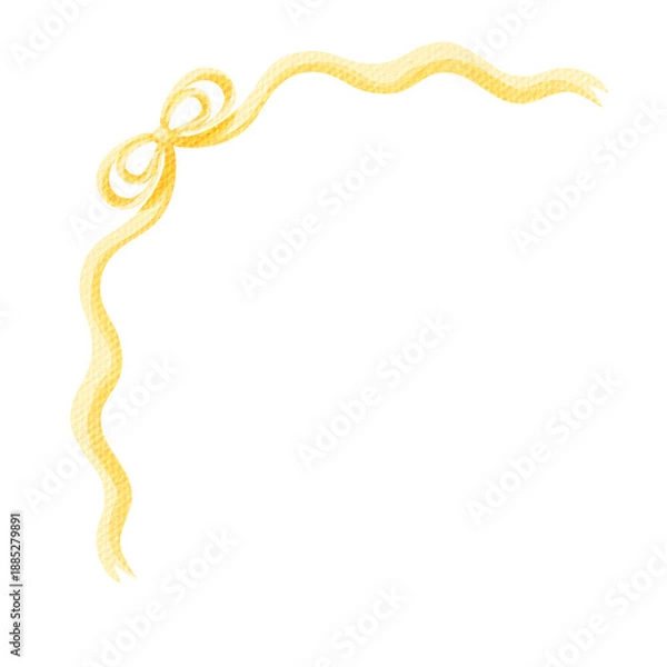 Obraz Bow ribbon corner decoration