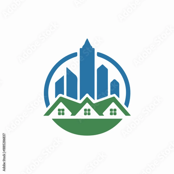 Fototapeta building logo design