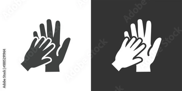 Obraz Support and Empathy icon. Solid glyph series icon