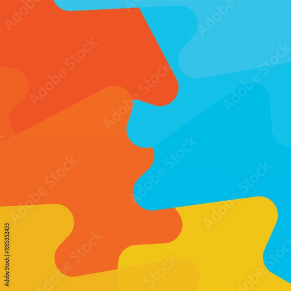 Obraz Dynamic Abstract Background with Multicolor Wave Shapes.eps