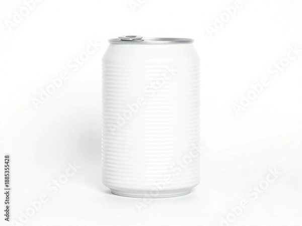 Obraz Blank white aluminum can