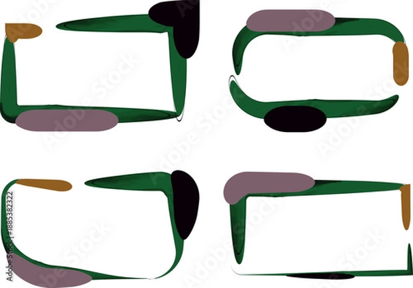 Fototapeta dark colors abstract creative rectangular banners frames