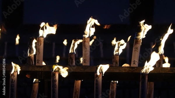 Obraz たくさんのロウソク