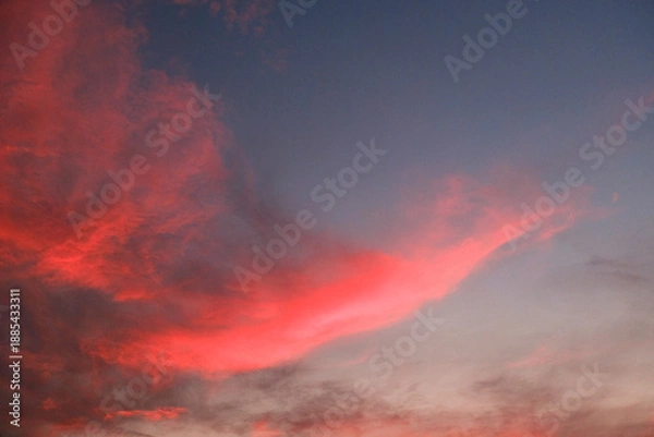Obraz Colorful clouds in the sky background, dramatic and beautiful cloudscape