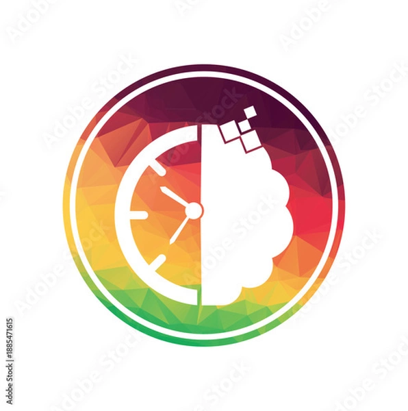 Fototapeta smart time logo design template