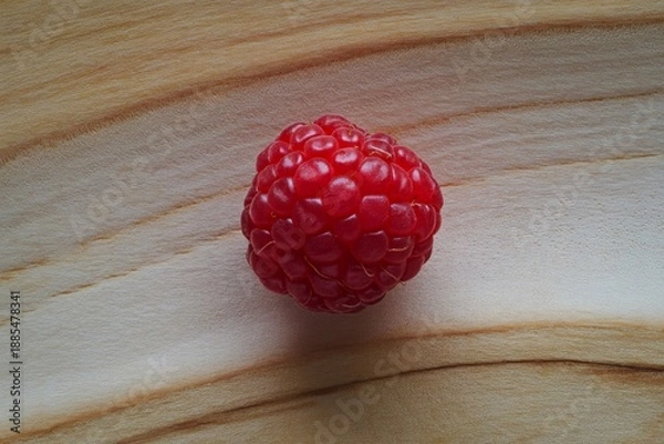 Fototapeta a single ripe raspberry
