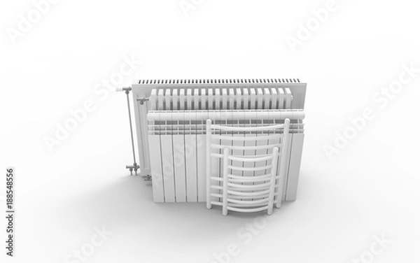 Fototapeta Radiator. 3D rendering