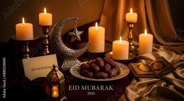 Obraz Eid 2026 Modern Greeting Backgrounds