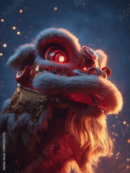 Obraz Chinese lion dance