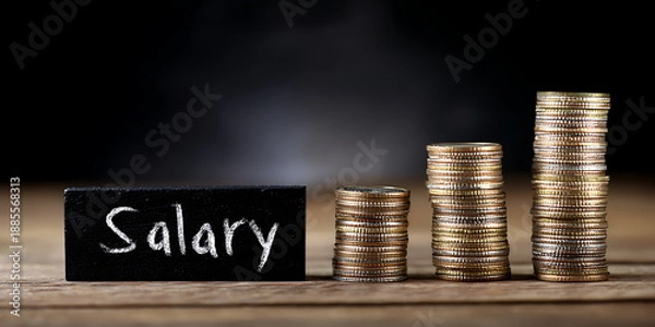 Obraz a salary growth concept
