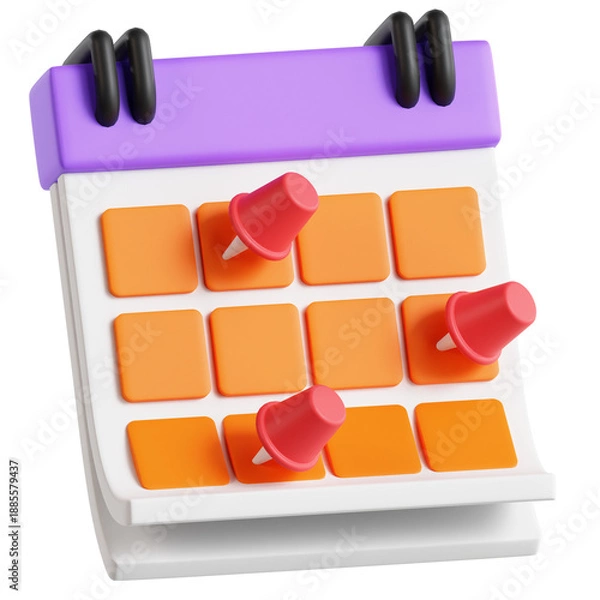 Obraz Calendar with Pin