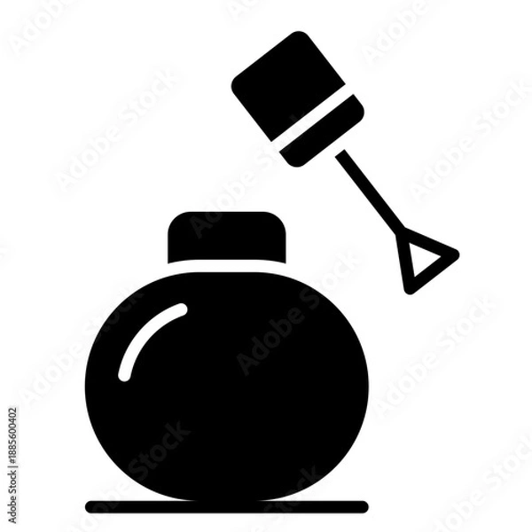 Obraz Nail polish icon