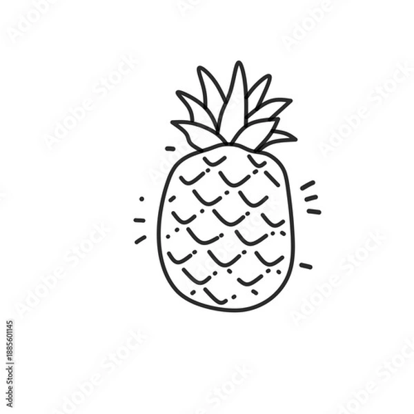 Obraz Pineapple Doodle