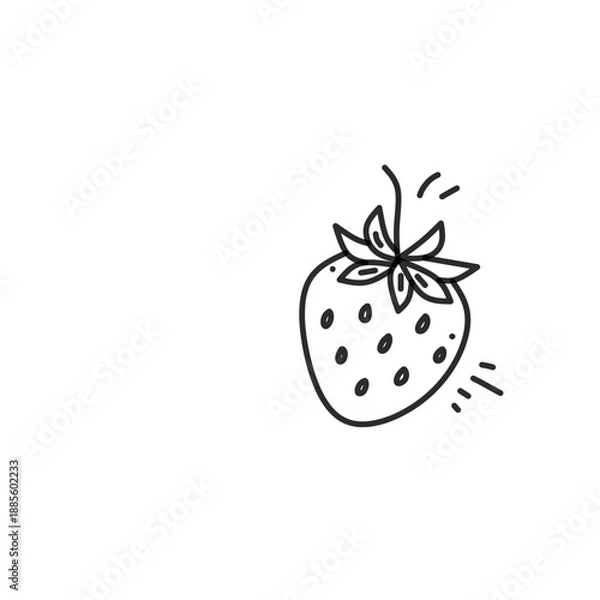 Obraz Strawberry Outlines