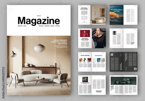 Obraz Magazine Layout