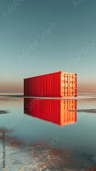 Obraz Ultra-realistic desk scene with printed “Plan A / Plan B / Plan C” sourcing documents