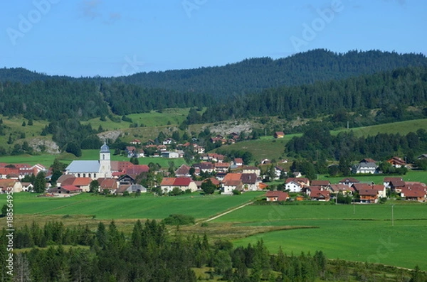 Obraz Village de Mouthe (Doubs, 25) 