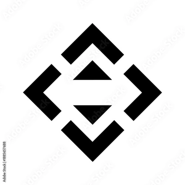 Obraz Directional impact mark symbolizing measurement, evaluation, and performance driven decision making.