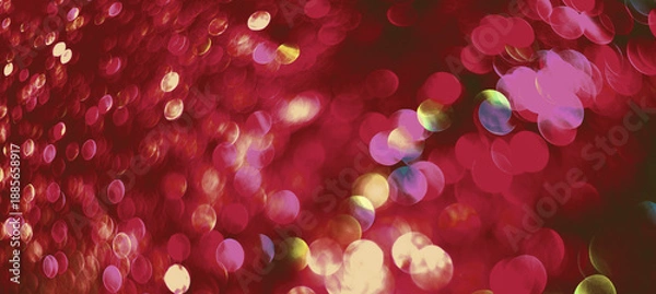 Fototapeta  red background with bokeh 