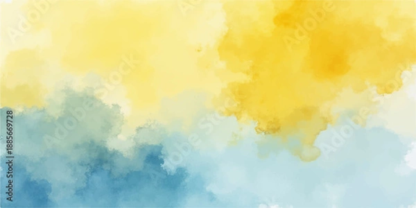 Obraz Abstract watercolor sky and clouds background