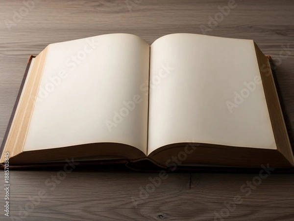 Fototapeta 활짝 펼쳐진 책, 고요하게 지혜를 담다