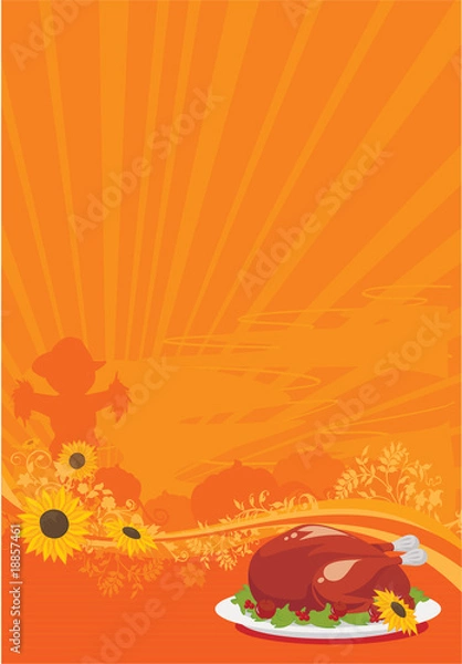 Obraz thanksgiving background