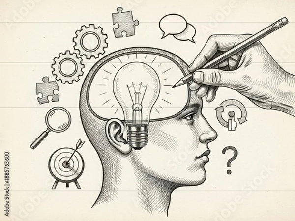 Obraz Illustrating the creative mind