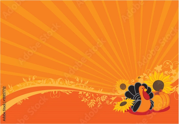 Obraz thanksgiving background